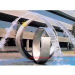 water feature decoration metal crafts stainless steel water fountain