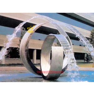 water feature decoration metal crafts stainless steel water fountain