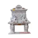 marble fireplace mantel