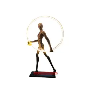 fiberglass figure statue lamp