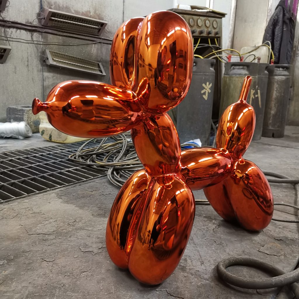 Stainless steel balloon dog
