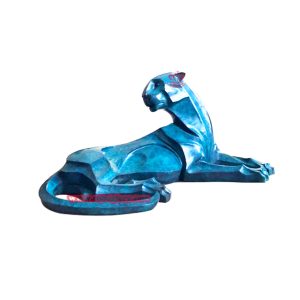 Bronze Leopard Sculpture