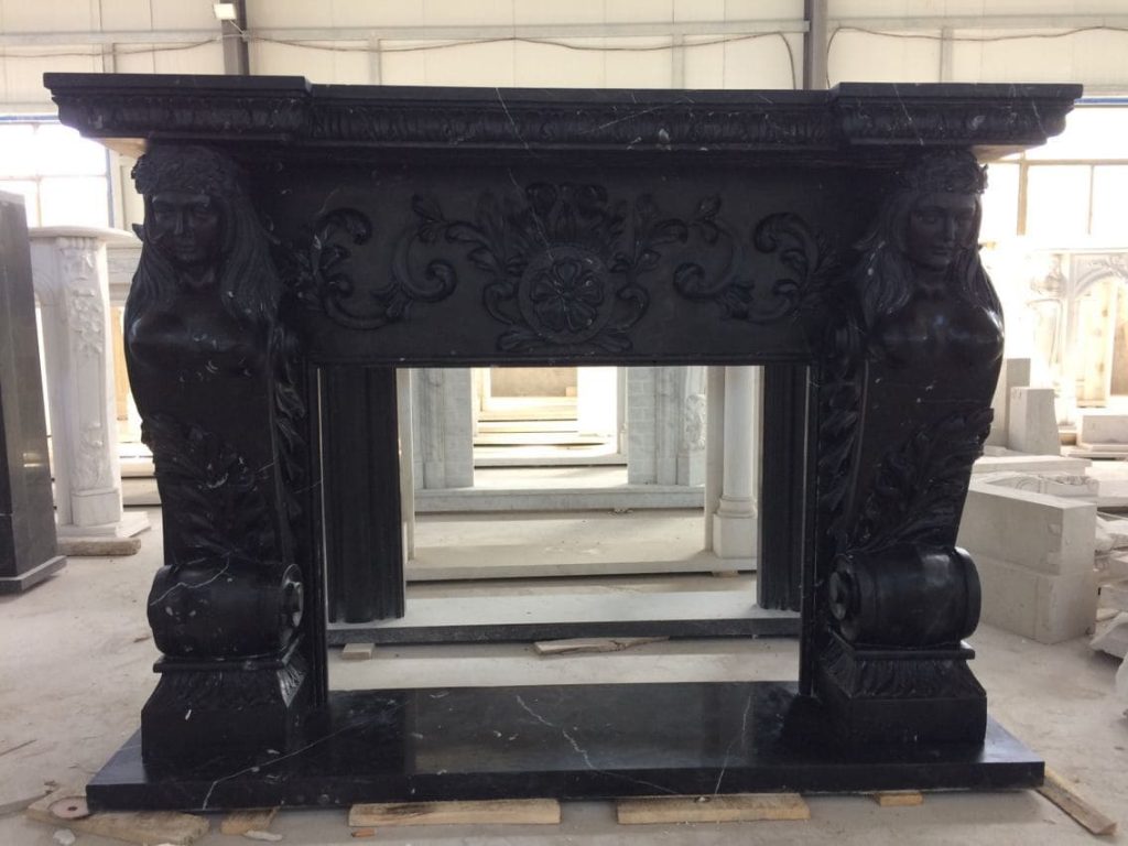 marble fireplace