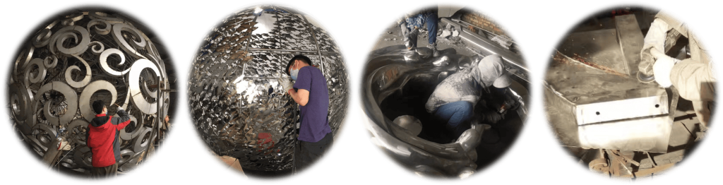 Hand-welded stainless steel