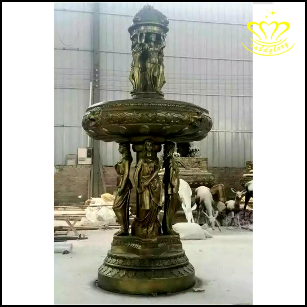 Angel Bronze Statue Fountain BF318 4 bronze fountain