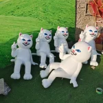 Cartoon Cat Chair sculpture