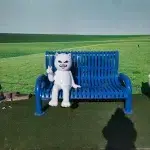 Cartoon Cat Chair sculpture