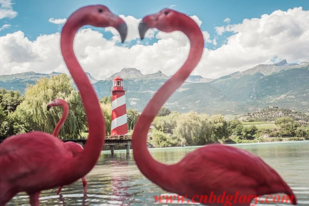 Flamingo sculpture
