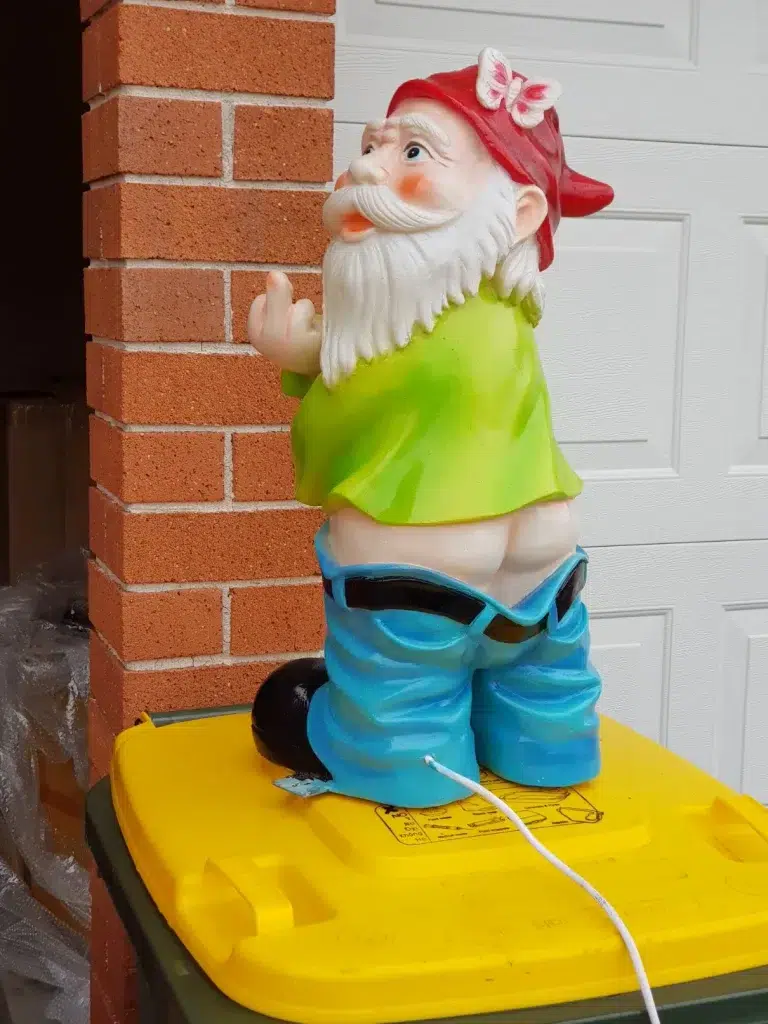 Resin gnome sculpture