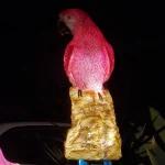 Resin bird sculpture