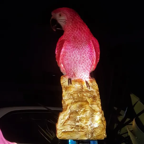 Resin bird sculpture