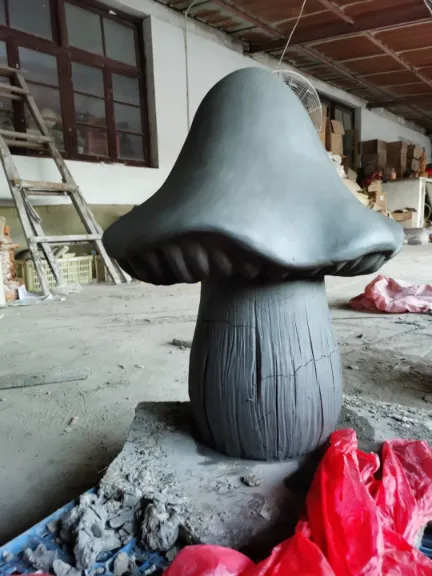 Resin mushroom sculpture