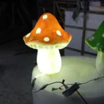 Resin mushroom sculpture