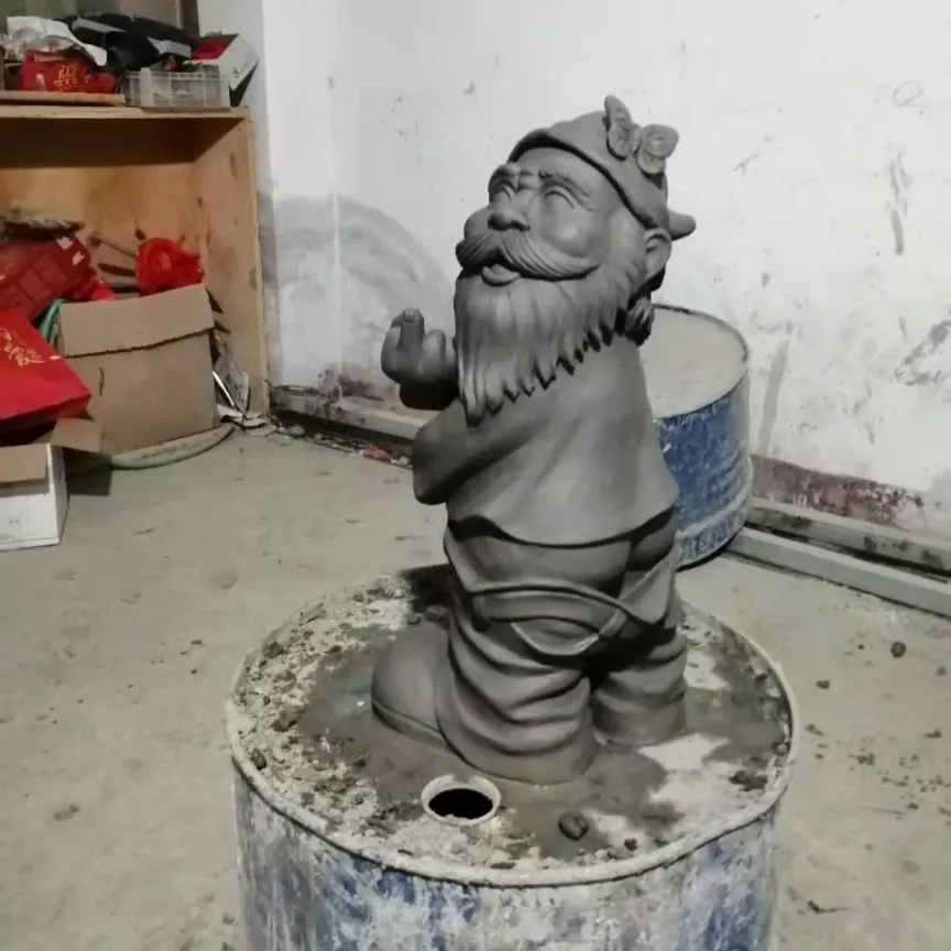 Resin gnome sculpture
