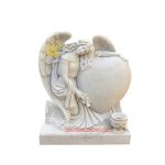 Marble Angel Heart Headstone