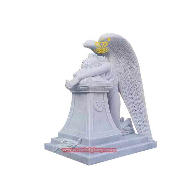 Cemetery Marble Weeping Angel Tombstone MAT160 1 Tombstone