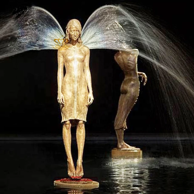 Bronze Water Wing Angel Fountain BAF180 1 bronze fountain