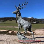 fiberglass deer statue