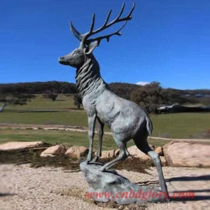 fiberglass deer statue