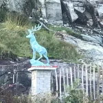 fiberglass deer statue