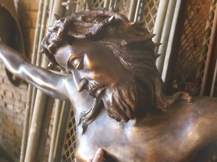 Christian Religious Bronze Jesus Statue BJS180 3 Bronze Jesus statue