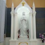 marble Virgin Mary statue
