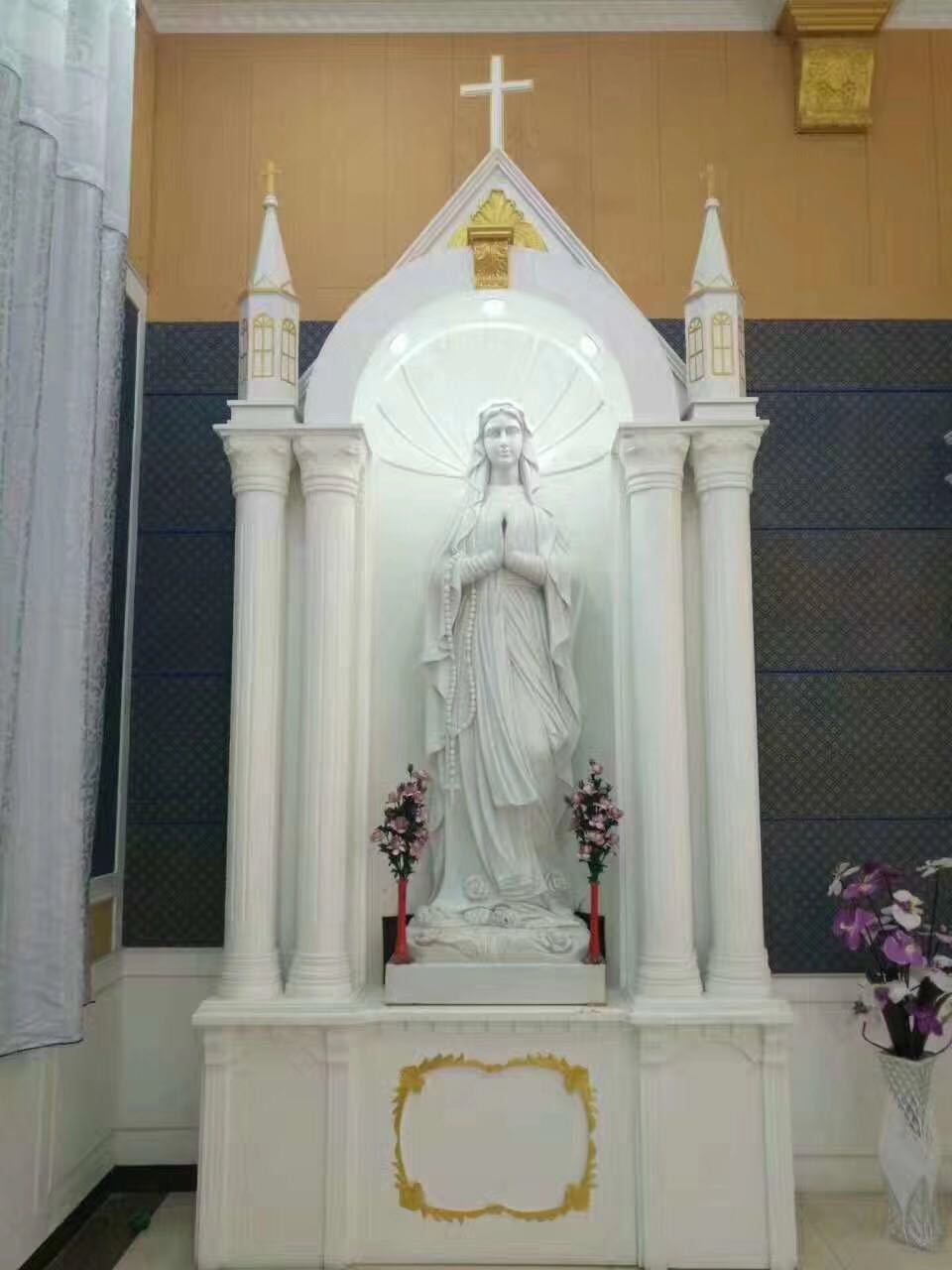 Church Theme Marble Virgin Mary Statue MS180 2 marble Virgin Mary statue