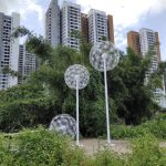stainless steel Dandelion sculpture