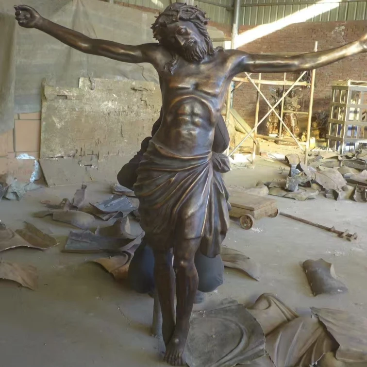 Christian Religious Bronze Jesus Statue BJS180 2 Bronze Jesus statue