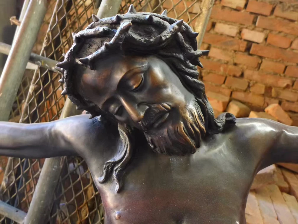 Christian Religious Bronze Jesus Statue BJS180 4 Bronze Jesus statue