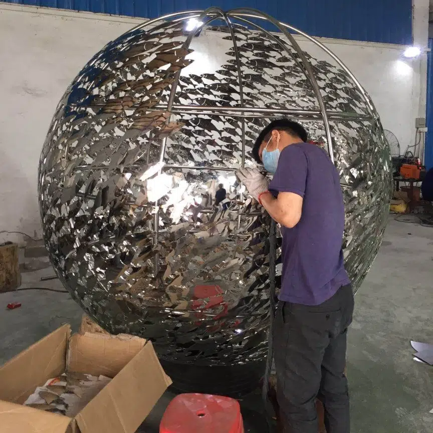 stainless steel sculpture