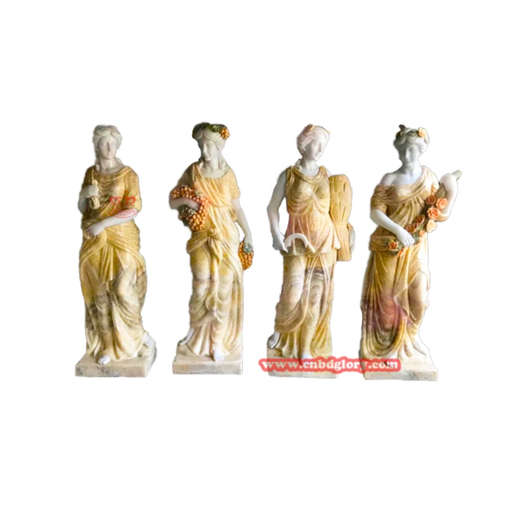 Marble Statue of Four Seasons Goddess MGS170 3 Custom Marble Four Seasons Goddess Statue