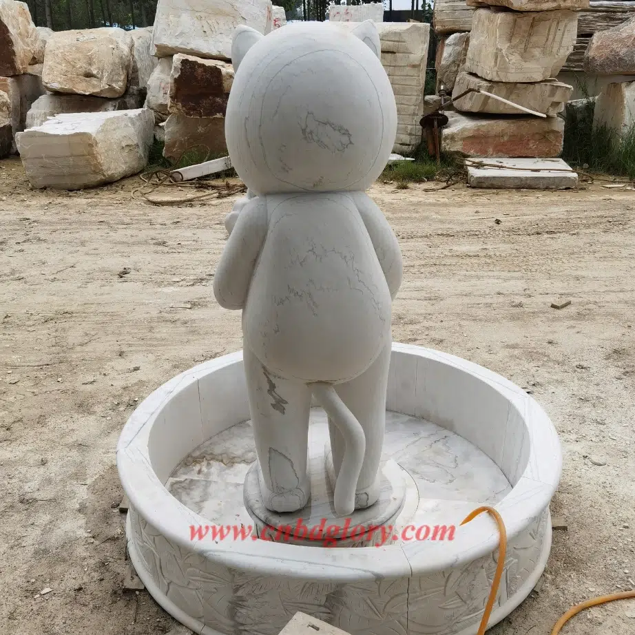 cartoon cat fountain