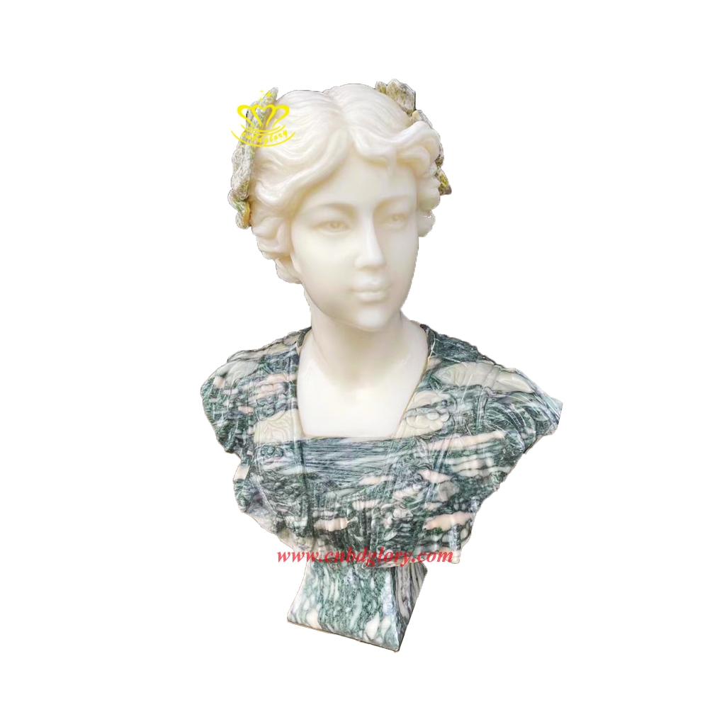 Marble Western lady bust statue MLS060 3 marble bust statue