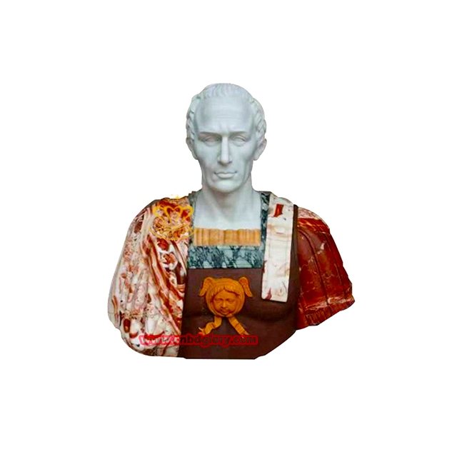 Multi-color Marble Bust Sculpture CMS060 4 marble bust statue