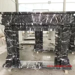 marble fireplace mantel