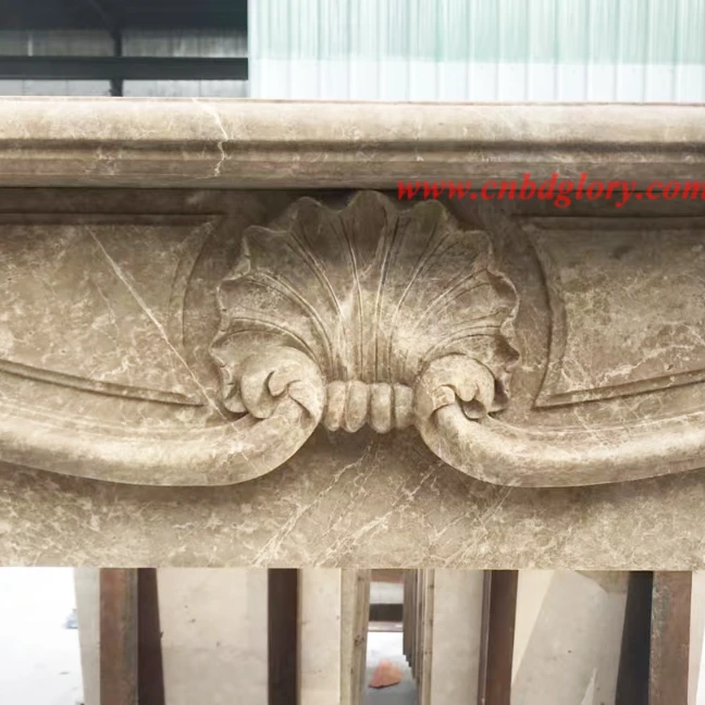 Emperador Marble Fireplace MF150 2 marble fireplace mantel