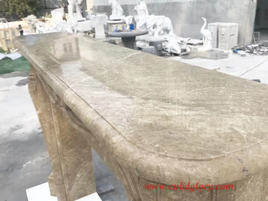 Emperador Marble Fireplace MF150 4 marble fireplace mantel