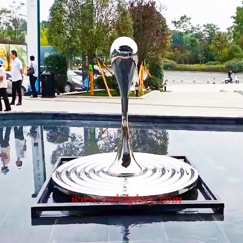 stainless steel Waterdrop Sculpture