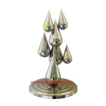 Stainless steel waterdrop sculpture