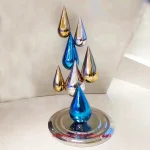 Mirror Stainless Steel Waterdrop sculpture