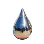 Stainless steel water droplet sculpture