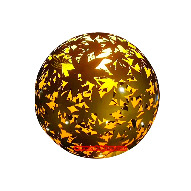 Colton Steel Glowing Ball Sculpture CSB080 1 Corten Steel Glowing Ball Sculpture