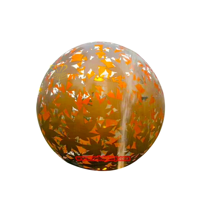 Colton Steel Glowing Ball Sculpture CSB080 3 Colton steel hollow ball Sculpture