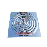 Stainless steel water droplet ripple sculpture
