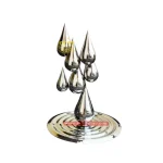 Stainless steel water drop sculpture