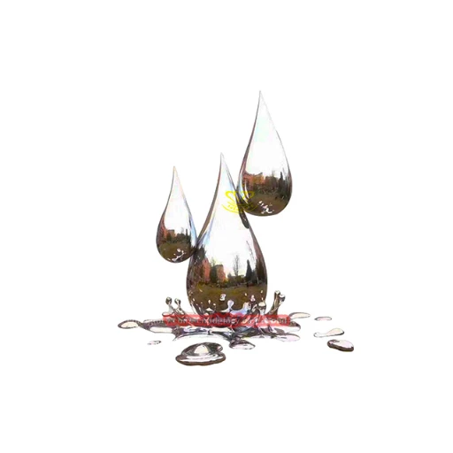 304 Stainless Steel Water Drop Sculpture SD120 5 Stainless steel water drop sculpture