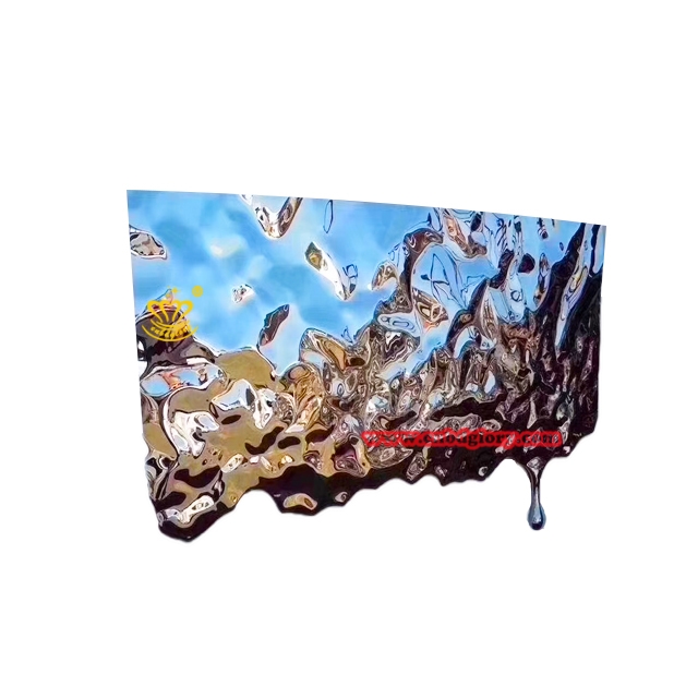 Custom Stainless Steel Water Ripple Panel CSR080 2 Stainless steel ripple panel