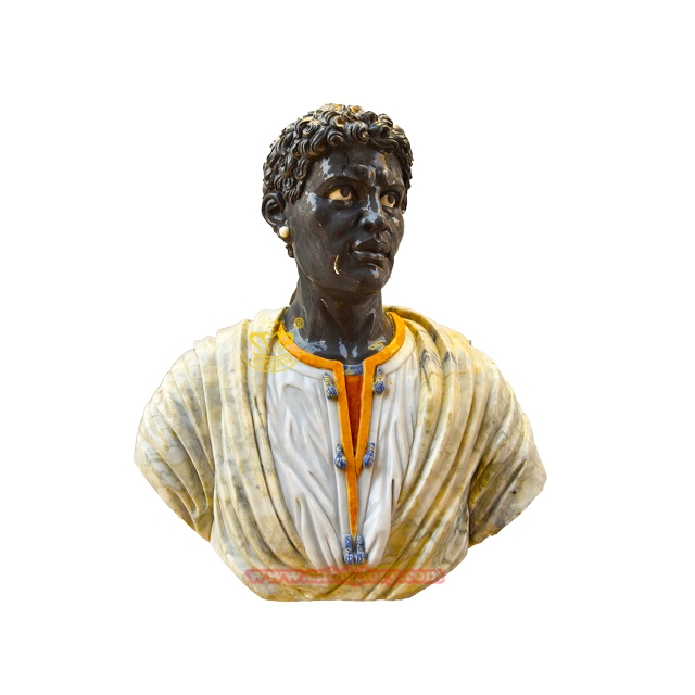 Multi-color Marble Bust Sculpture CMS060 5 marble bust statue