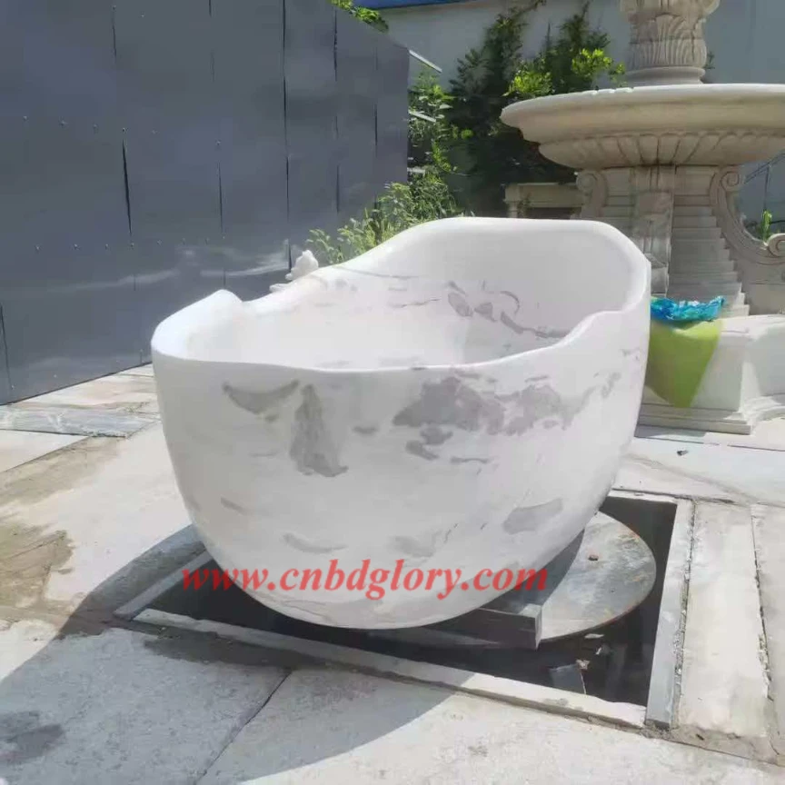 Custom Sculpture Factory Irregular Marble Bathtub LMB170 1 Custom Sculpture Factory Irregular Marble Bathtub